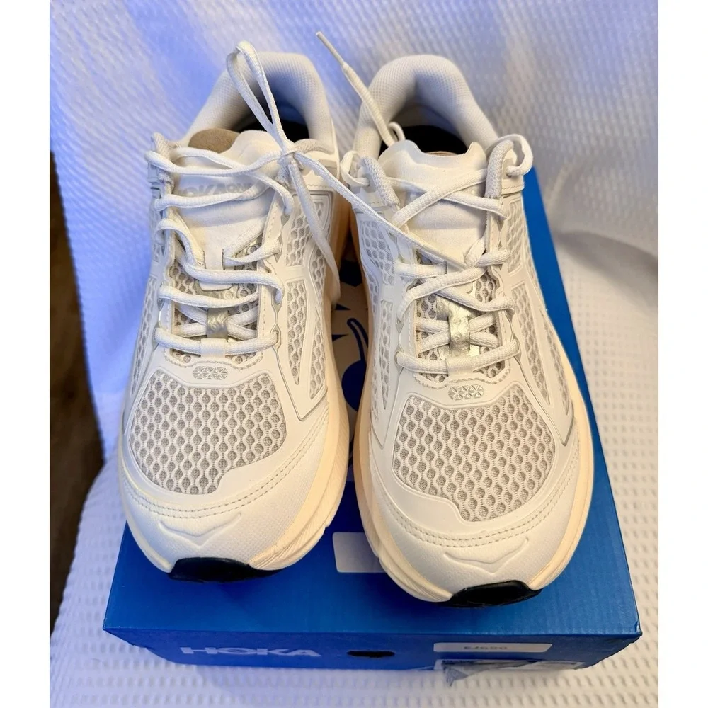 Hoka Clifton 9 Running Shoes UNISEX Sz 9W/8M Frost Cosmic Grey 1155370 FCG